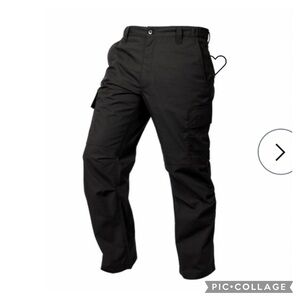 NEW LA POLICE GEAR MENS CORE CARGO PANT BLACK ATHLETIC FIT
